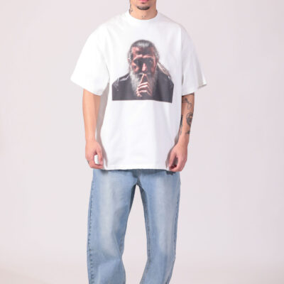 Boxy Fit Top with Portrait Print